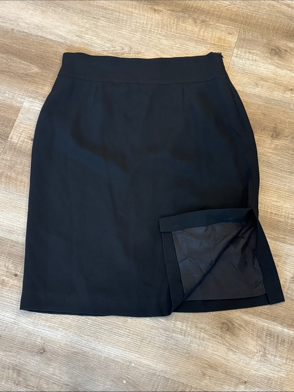 Jones New York Black A-Line Tailored Career Pencil Skirt Size 14 Office Wear
